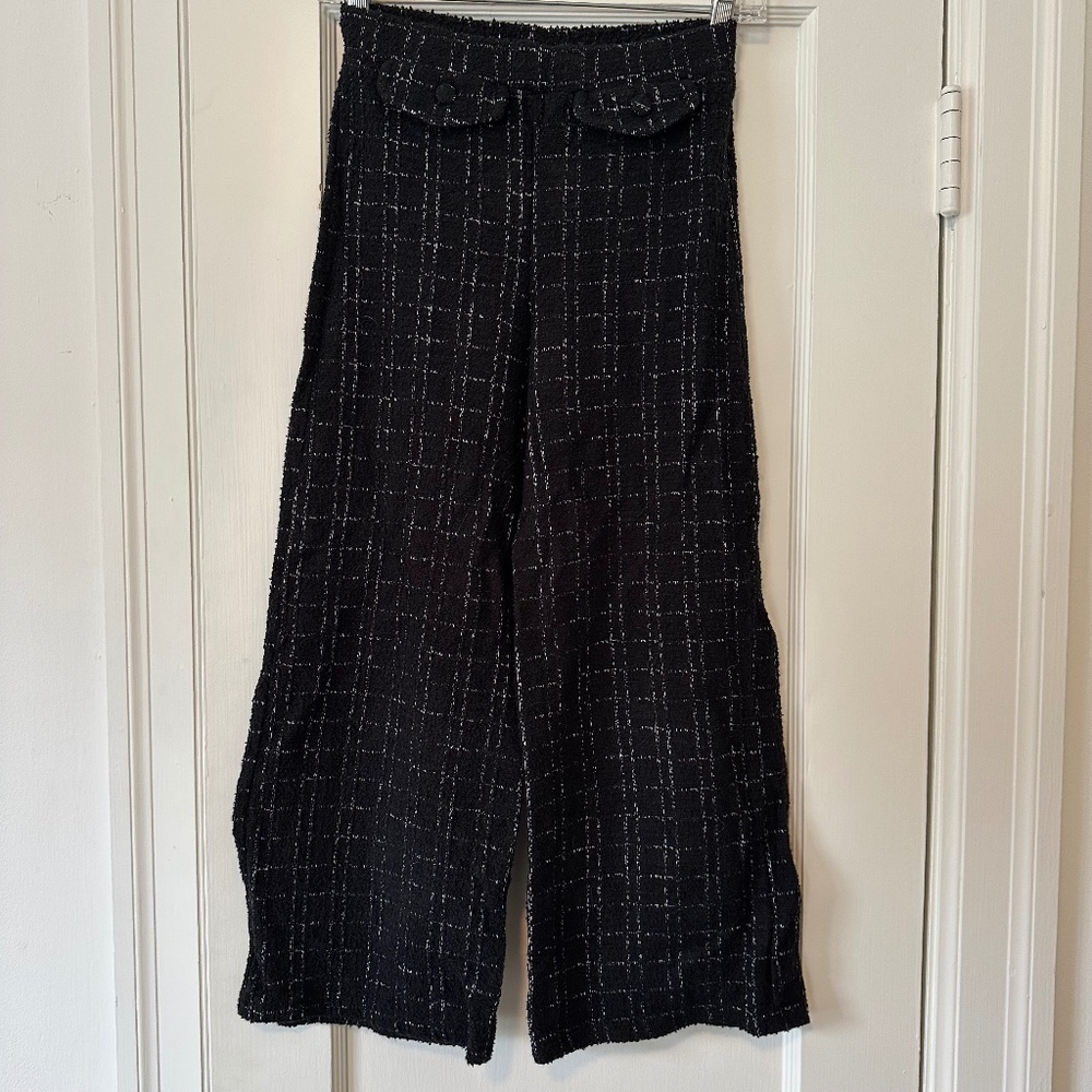 ZARA Girls Cropped Pull on Trousers Size 13-14